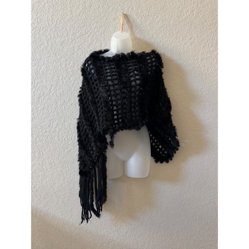 Gizzy fur black crochet - gizzy,